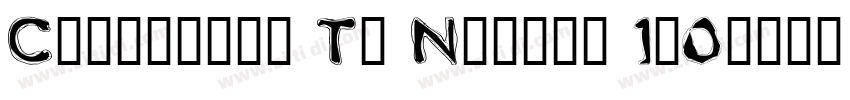 Cupertino T. Normal 1.0字体转换